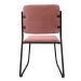 Cadeira Estofada Lunis Veludo 402 F02 Rosa - Mpozenato