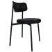 Cadeira de Jantar Estofada Kit 2 Nyka M25 Sintético Preto - Mpozenato