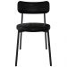 Cadeira de Jantar Estofada Kit 2 Nyka M25 Sintético Preto - Mpozenato