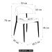 Cadeira de Jantar Estofada Kit 4 Chloe M25 Linho Lautrec Cinza - Mpozenato