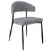 Cadeira de Jantar Estofada Kit 4 Chloe M25 Linho Lautrec Cinza - Mpozenato
