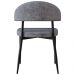 Cadeira de Jantar Estofada Kit 4 Chloe M25 Linho Lautrec Cinza - Mpozenato