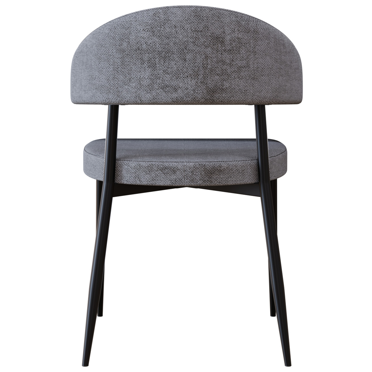 Cadeira de Jantar Estofada Kit 4 Chloe M25 Linho Lautrec Cinza - Mpozenato