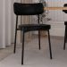 Cadeira de Jantar Estofada Kit 4 Ella M25 Sintético Preto - Mpozenato