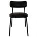 Cadeira de Jantar Estofada Kit 4 Ella M25 Sintético Preto - Mpozenato