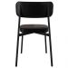 Cadeira de Jantar Estofada Kit 4 Ella M25 Sintético Preto - Mpozenato