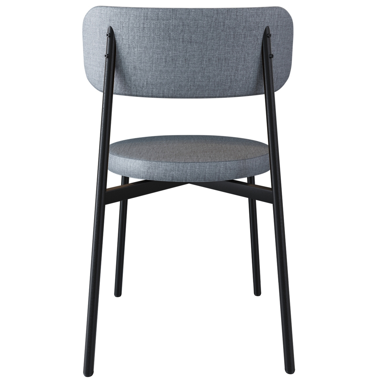 Cadeira de Jantar Estofada Kit 8 Nyka M25 Linho Cinza - Mpozenato