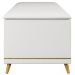 Calçadeira Baú Casal 140cm com Tachas Imperial J02 Sintético Branco - Mpozenato