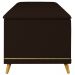 Calçadeira Baú Casal 140cm com Tachas Imperial J02 Sintético Marrom Escuro - Mpozenato