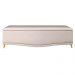 Calçadeira Baú Casal 140cm com Tachas Imperial Veludo J02 Bege - Mpozenato