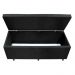 Calçadeira Baú Casal King 195cm Estofada Liz S05 Suede Bordado Preto - Mpozenato