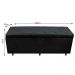 Calçadeira Baú Casal King 195cm Estofada Liz S05 Suede Bordado Preto - Mpozenato