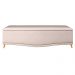 Calçadeira Baú Casal Queen 160cm com Tachas Imperial Veludo J02 Bege - Mpozenato