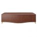 Calçadeira Baú King 195cm com Tachas Imperial J02 Facto Marrom - Mpozenato