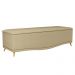 Calçadeira Baú King 195cm com Tachas Imperial J02 Linho Areia - Mpozenato