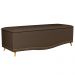 Calçadeira Baú King 195cm com Tachas Imperial J02 Veludo Chocolate - Mpozenato