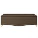 Calçadeira Baú King 195cm com Tachas Imperial J02 Veludo Chocolate - Mpozenato