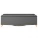 Calçadeira Baú Queen 160cm com Tachas Imperial J02 Veludo Cinza - Mpozenato