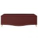 Calçadeira Baú Queen 160cm com Tachas Imperial J02 Veludo Vinho - Mpozenato