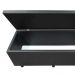 Calçadeira Baú Solteiro 90cm Estofada Liz S05 Sintético Preto - Mpozenato