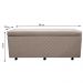Calçadeira Baú Solteiro 90cm Estofada Liz S05 Suede Bordado Bege - Mpozenato