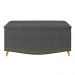 Calçadeira Baú Solteiro 90cm com Tachas Imperial J02 Linho Grafite - Mpozenato
