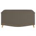 Calçadeira Baú Solteiro 90cm com Tachas Imperial J02 Sintético Areia - Mpozenato