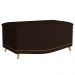Calçadeira Baú Solteiro 90cm com Tachas Imperial J02 Sintético Marrom Escuro - Mpozenato