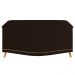 Calçadeira Baú Solteiro 90cm com Tachas Imperial J02 Sintético Marrom Escuro - Mpozenato