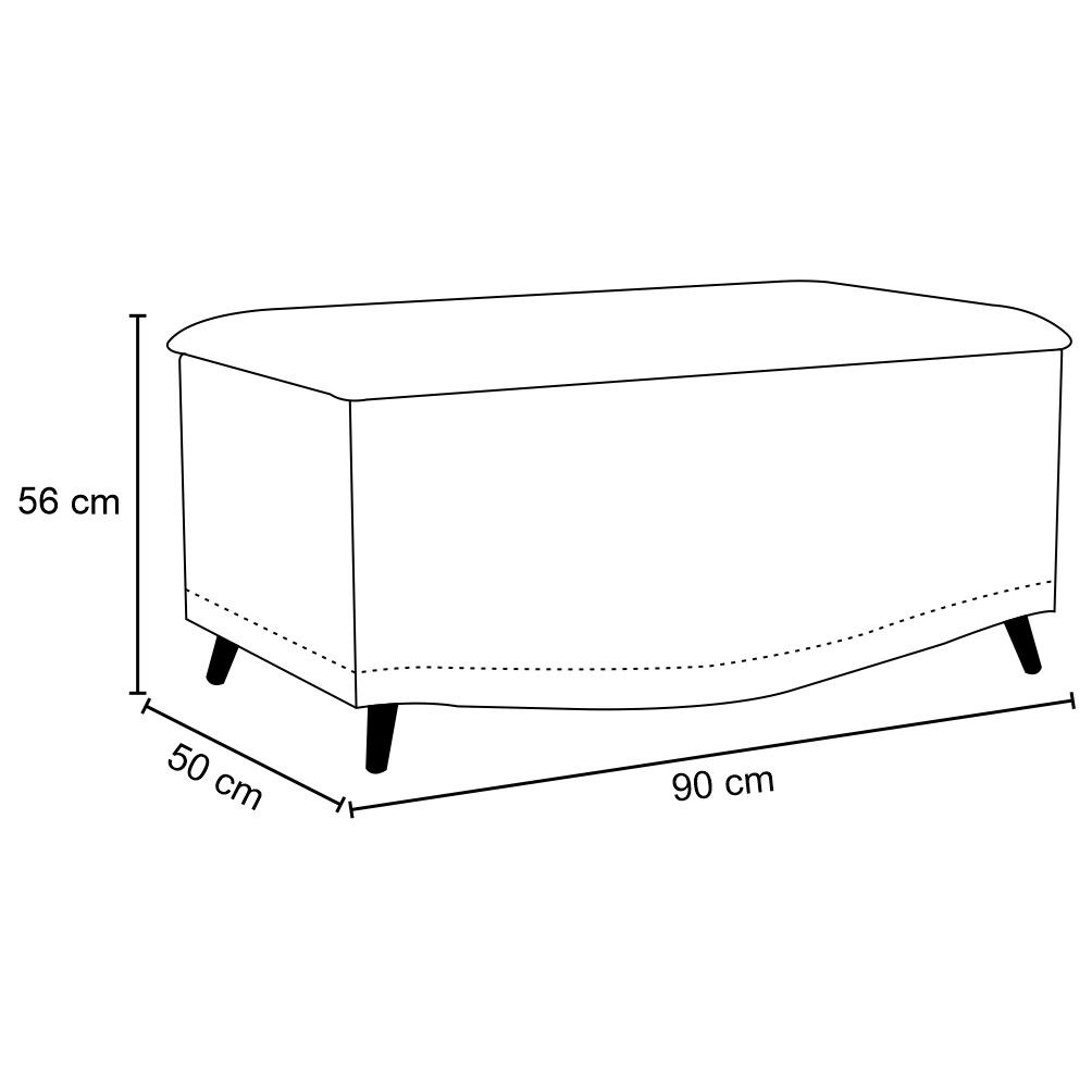 Calçadeira Baú Solteiro 90cm com Tachas Imperial J02 Sintético Marrom Escuro - Mpozenato