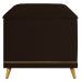 Calçadeira Baú Solteiro 90cm com Tachas Imperial J02 Sintético Marrom Escuro - Mpozenato