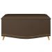 Calçadeira Baú Solteiro 90cm com Tachas Imperial J02 Veludo Chocolate - Mpozenato
