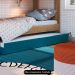 Cama Auxiliar Infantil Para Colchão 78x188cm Infix C06 Azul - Mpozenato