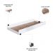Cama Auxiliar Infantil Para Colchão 78x188cm Infix C06 Branco - Mpozenato