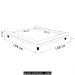 Cama Casal Base Box 140cm Many P02 Veludo Bege - Mpozenato