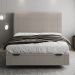 Cama Casal Flutuante Baú Cabeceira 140cm Fly S05 Linho Bege - Mpozenato