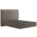 Cama Casal Flutuante Baú Cabeceira 140cm Fly S05 Linho Marrom - Mpozenato