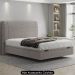 Cama Casal Flutuante Baú Cabeceira 140cm Fly S05 Linho Marrom - Mpozenato