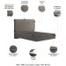 Cama Casal Flutuante Baú Cabeceira 140cm Fly S05 Linho Marrom - Mpozenato