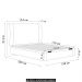 Cama Casal Flutuante Baú Cabeceira 140cm Fly S05 Linho Marrom - Mpozenato