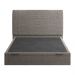 Cama Casal Flutuante Baú Cabeceira 140cm Fly S05 Linho Marrom - Mpozenato