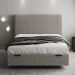 Cama Casal Flutuante Baú Cabeceira 140cm Fly S05 Linho Marrom - Mpozenato