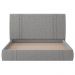 Cama Casal Flutuante Com Cabeceira 140cm Lyra S05 Linho Cinza - Mpozenato