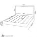 Cama Casal Flutuante Com Cabeceira 140cm Lyra S05 Linho Marrom - Mpozenato