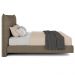 Cama Casal Flutuante Com Cabeceira 140cm Lyra S05 Linho Marrom - Mpozenato