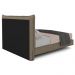 Cama Casal Flutuante Com Cabeceira 140cm Lyra S05 Linho Marrom - Mpozenato
