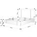 Cama Casal Flutuante Com Cabeceira 140cm Lyra S05 Linho Preto - Mpozenato