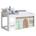 Cama Elevada Com Cortina Alegria Meu Fofinho A05 Branco - Mpozenato