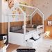 Cama Infantil Casinha Com 2 Gavetas Infix C06 Branco - Mpozenato