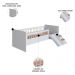 Cama Infantil Com Escorregador Lumiar C06 Branco - Mpozenato